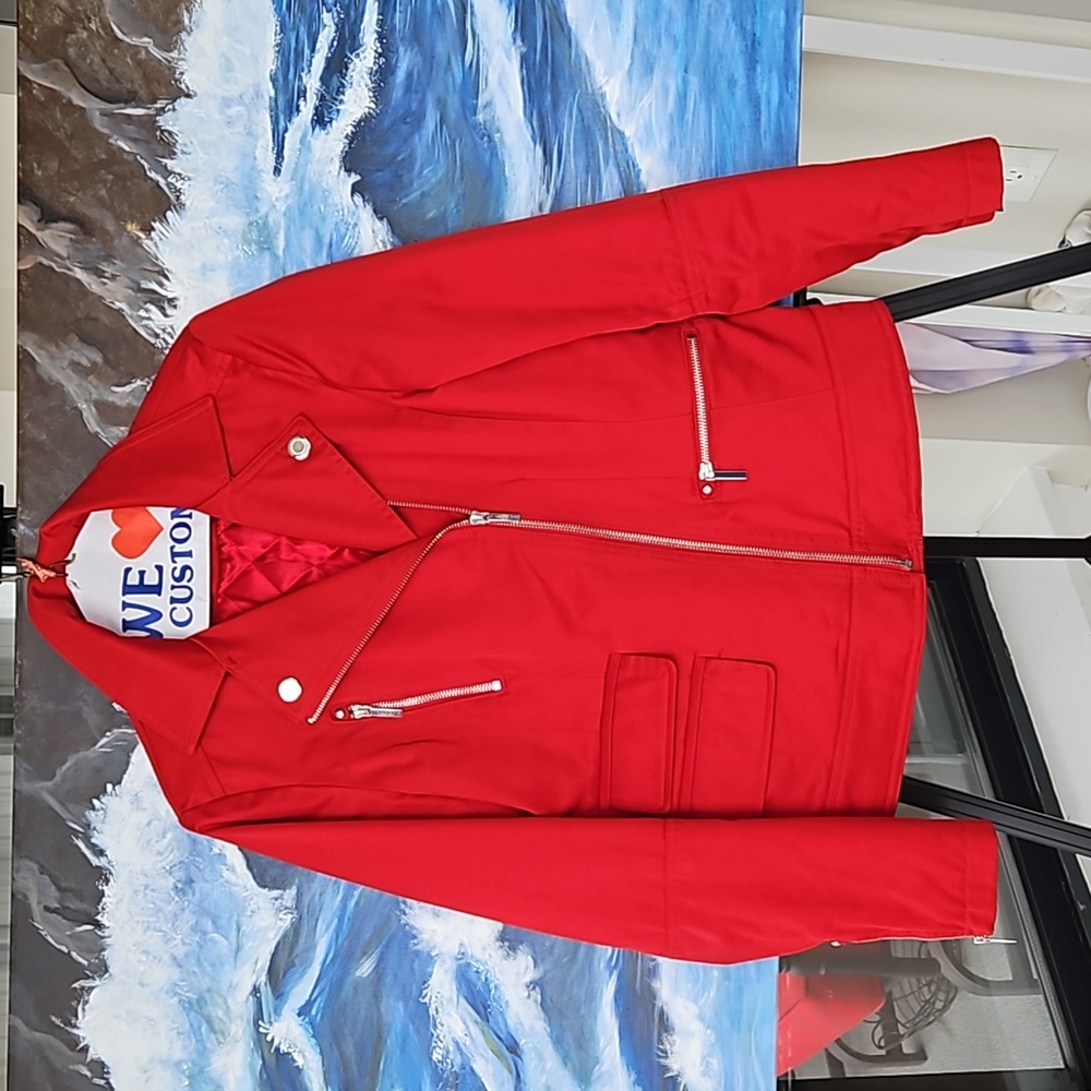 Laundry by Shelli Segal.  Size small. Red moto jacket